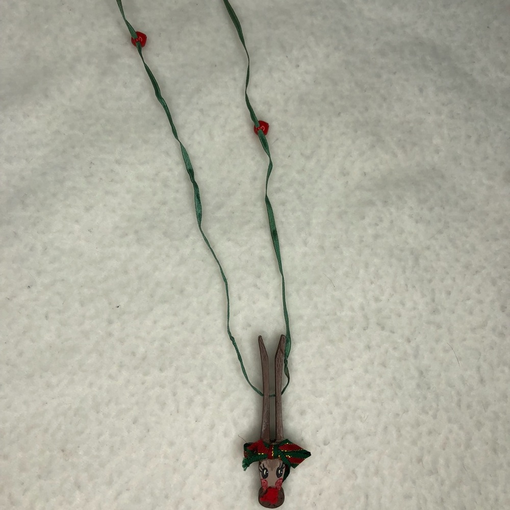 Hand painted Rudolph Necklace - Picture 4 of 5